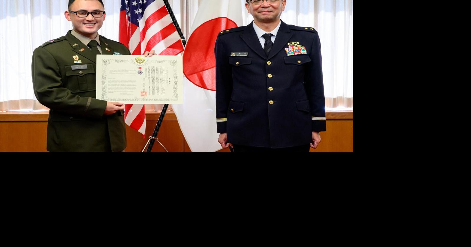 Army officer from Guam gets rare Japanese defense medal