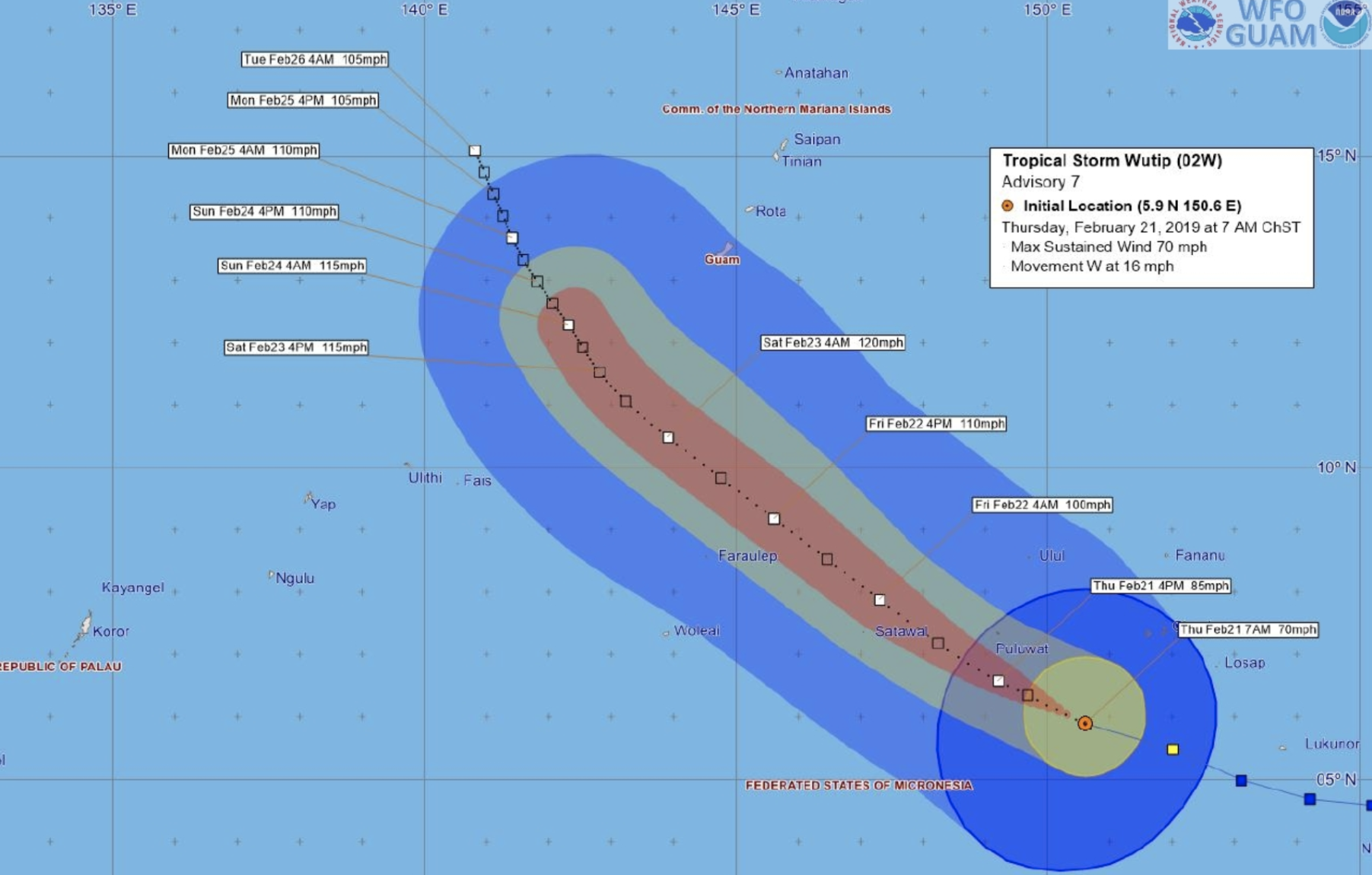 Tropical storm watch issued for Guam, Saipan Guam News