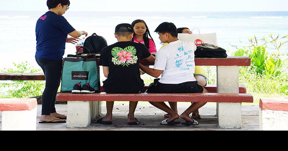 Enjoying breakfast at the beach Guam News