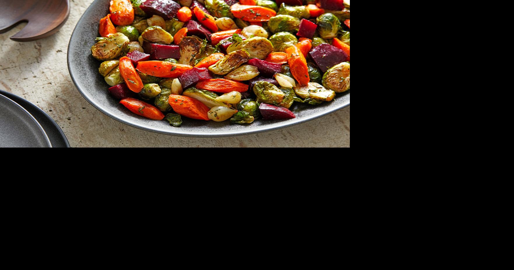 Jeweltoned roasted vegetables make a splendid side any time of year