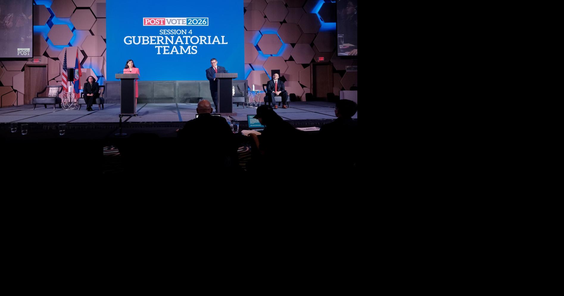 Gubernatorial candidates take  debate stage as election nears