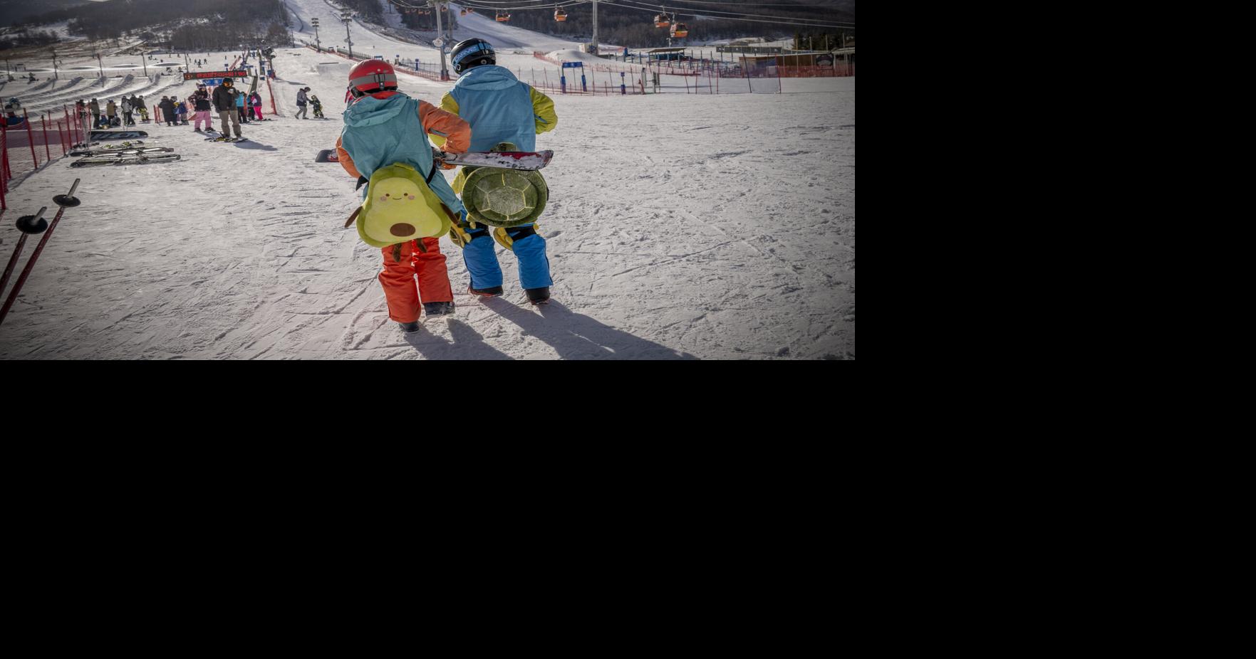 China’s ski slopes are pulling big crowds as tensions with Japan are running high