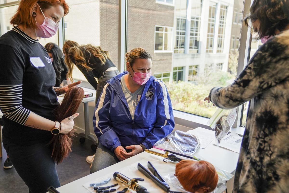 A confidence boost for women who lose their hair to cancer: A free wig and stylist