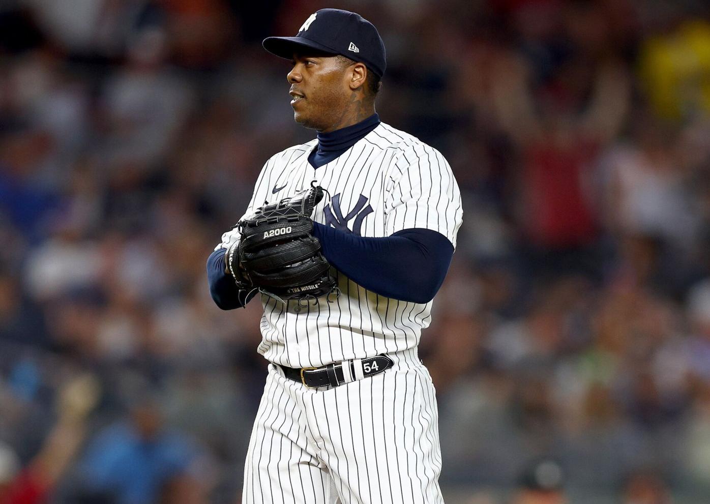 Aroldis Chapman left off ALDS roster after skipping scheduled workout, National Sports