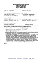 Zhu writ of removal hearing minutes