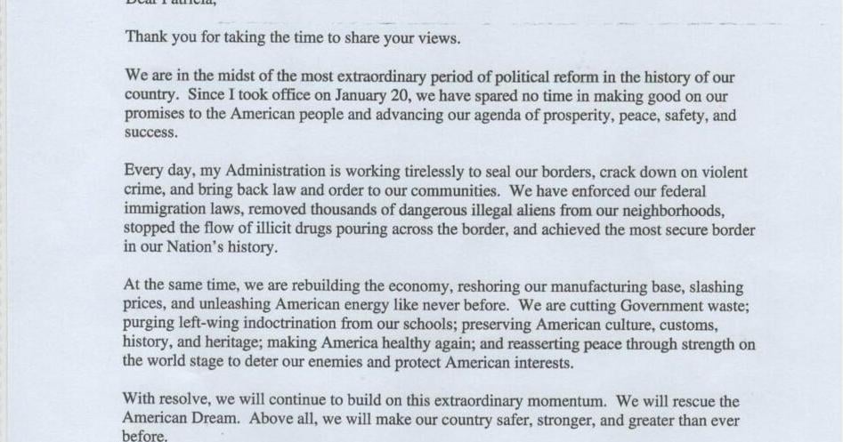 Graduate student receives Trump reply on political status petition