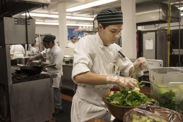 Student-chefs present five-star skills with Chinese buffet