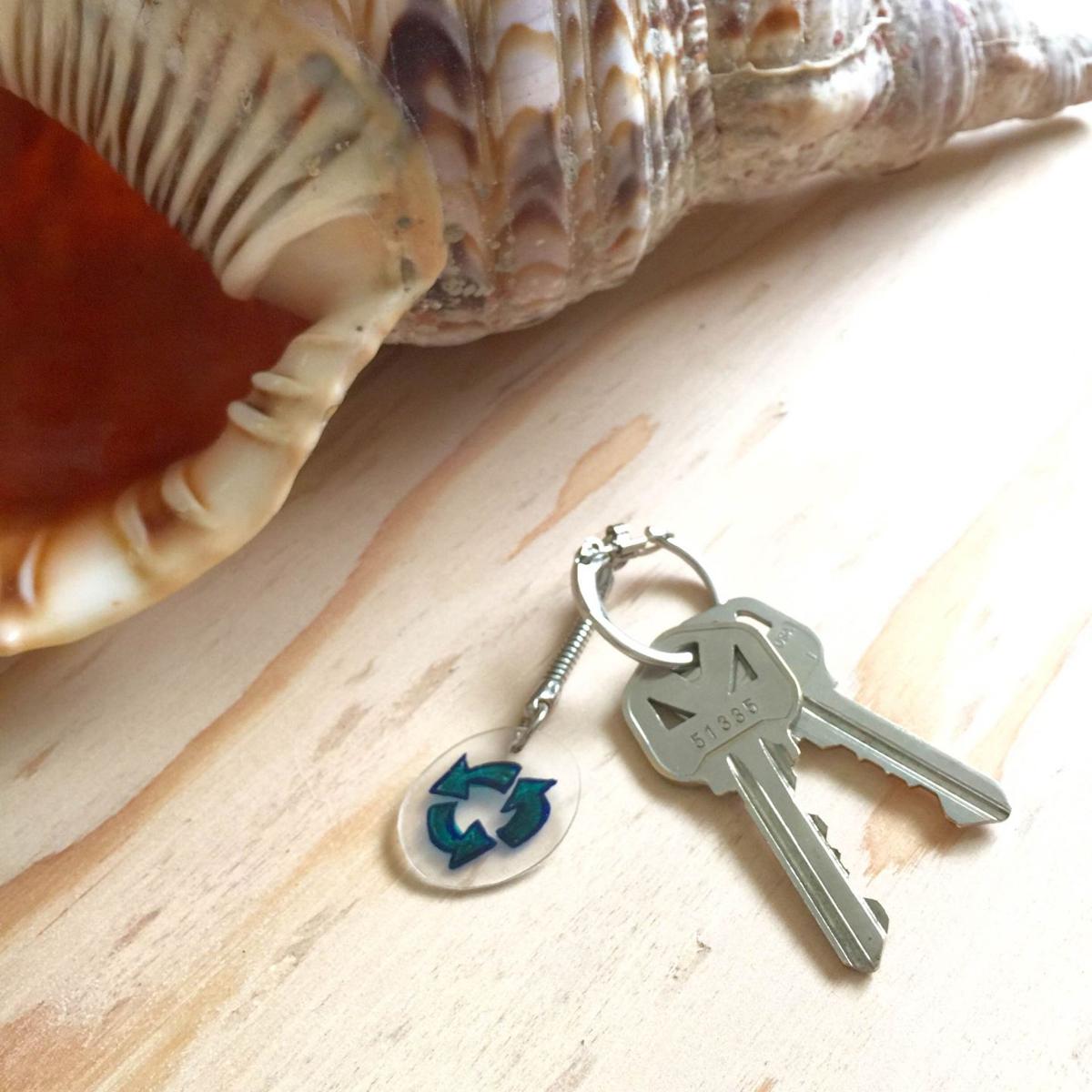 DIY Shrink It Keychain made with Upcycled Plastic Lifestyle