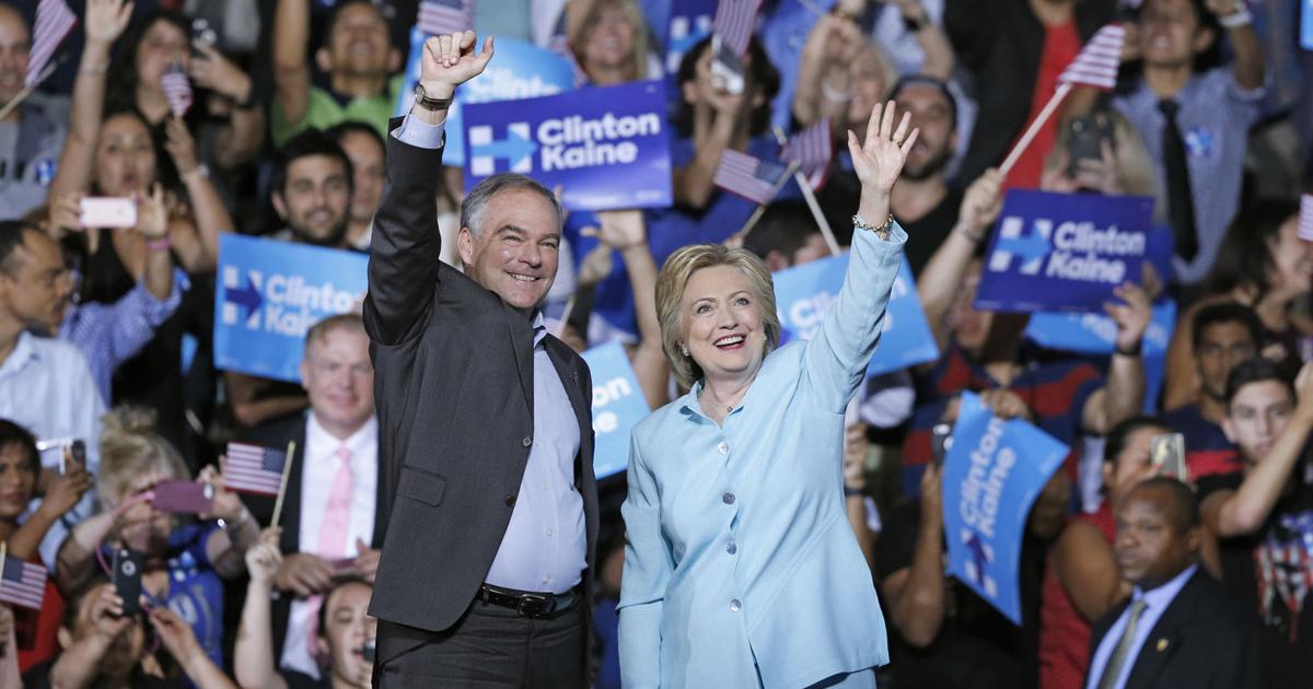 Hillary Clinton Running Partner Hillary Clinton introduces Tim Kaine as running mate | Nation ...