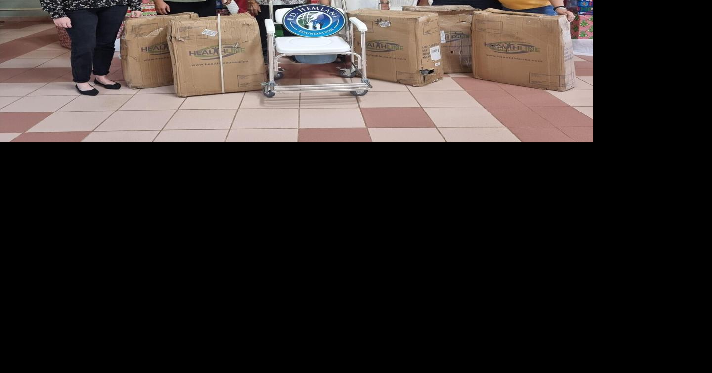 P.D. Hemlani Foundation donates shower chairs to St. Dominic's Guam