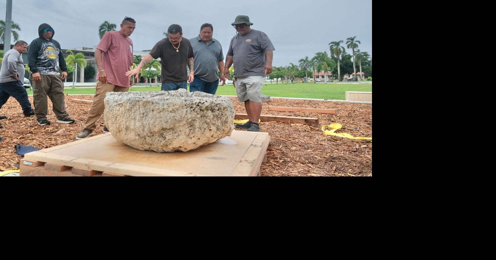 Returned latte stones go on display