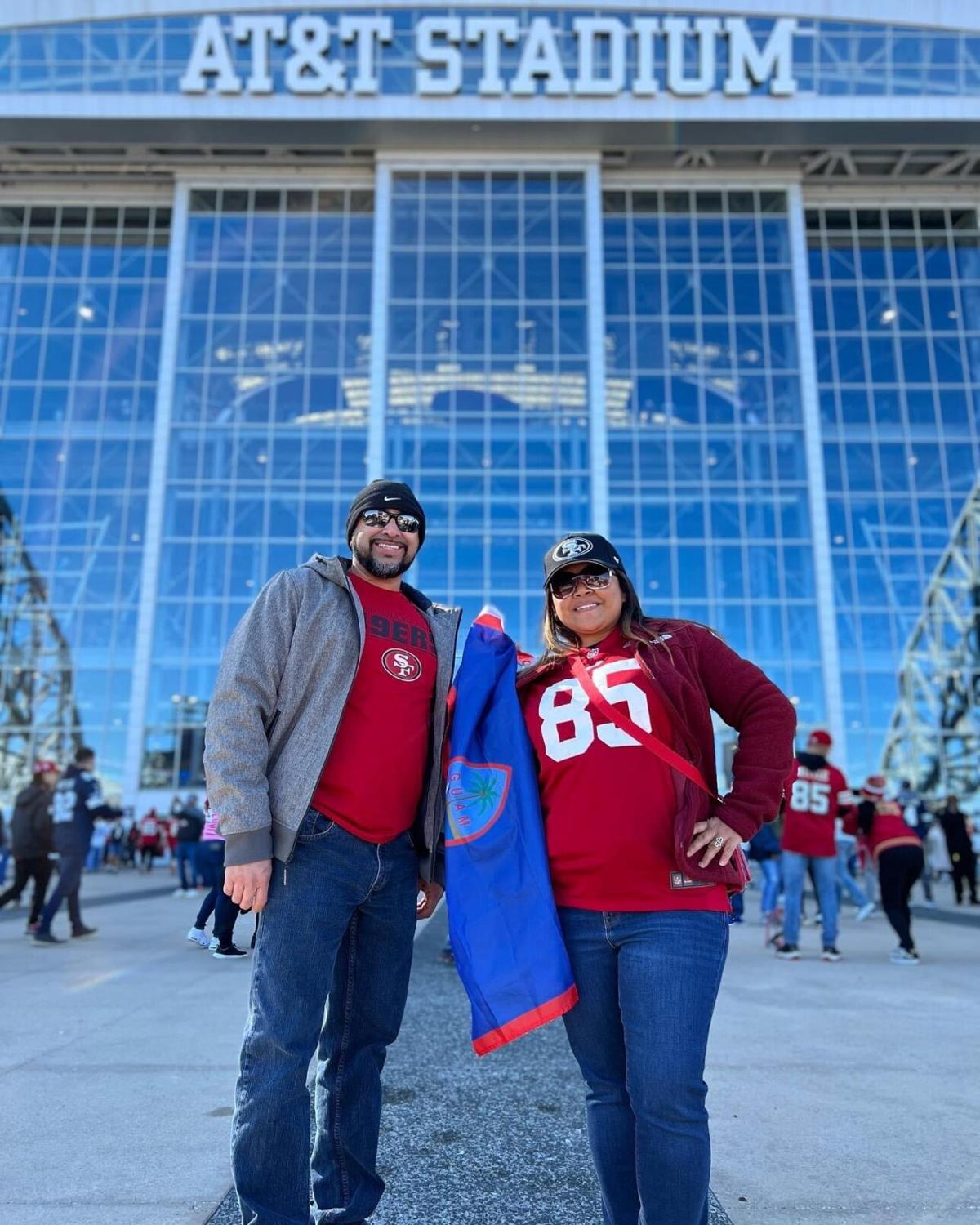 Guam represented during 49ers NFL Wild Card win