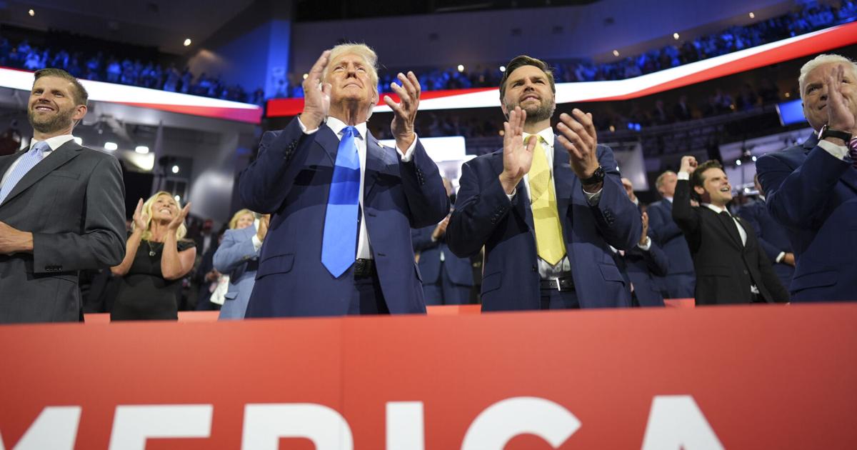 Democrat Had Rally Trump, Vance revel in Democrat troubles in their 1st rally together ...