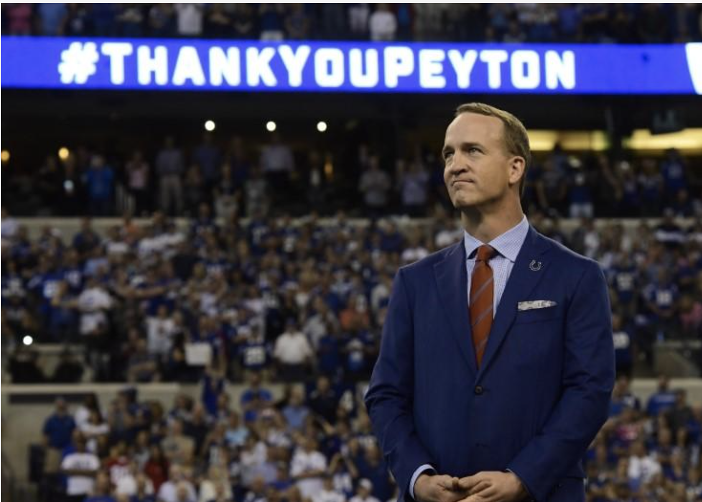 Peyton Manning's jersey retirement: Tag yourself in a massive photo of  Lucas Oil Stadium