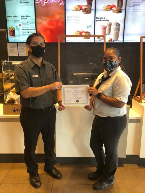 Rekesiwang promoted to department manager at Yigo McDonald's
