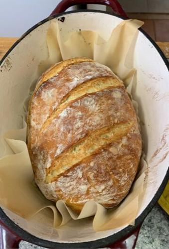 Enjoy a slice (or more) of heaven with this recipe for no-knead bread