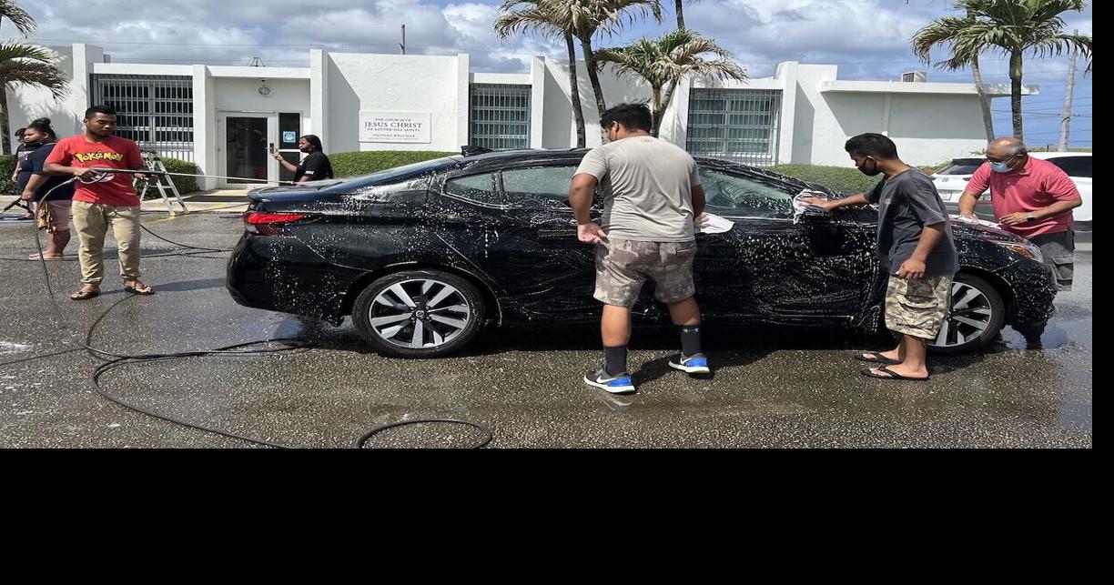 Latterday Saints youths hold Barrigada car wash Island Life