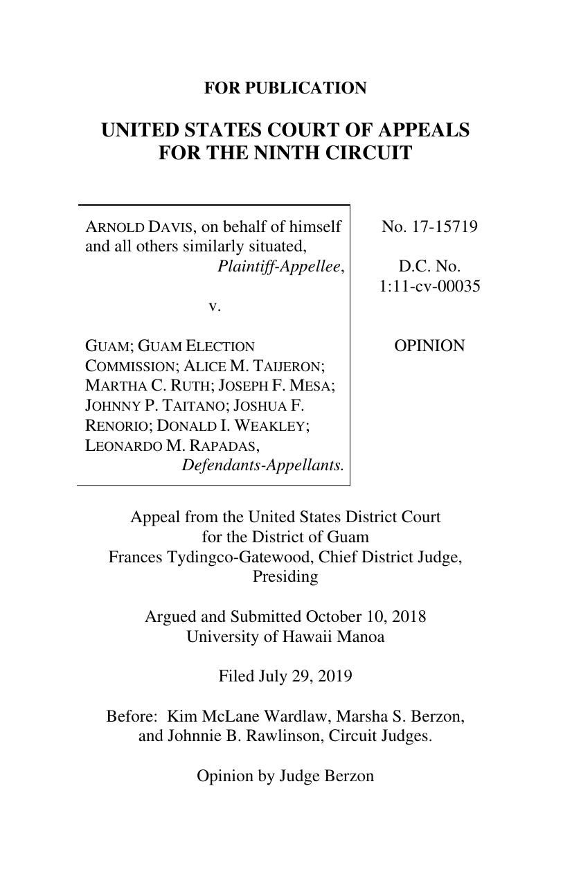 9th Circuit ruling on Guam plebiscite law | Guam News | postguam.com