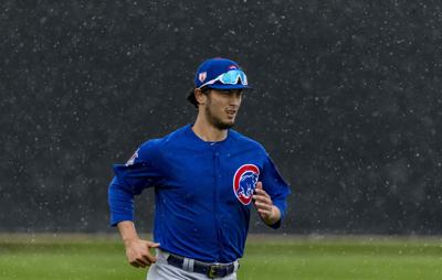 Cubs' Darvish wild in spring debut