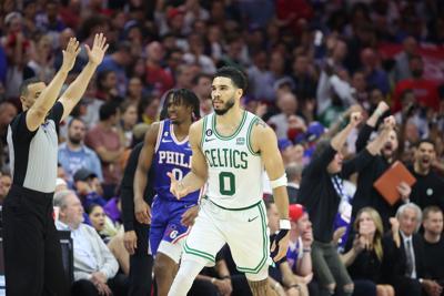 Jason Tatum delivers late as Celtics  beat Sixers, force Game 7