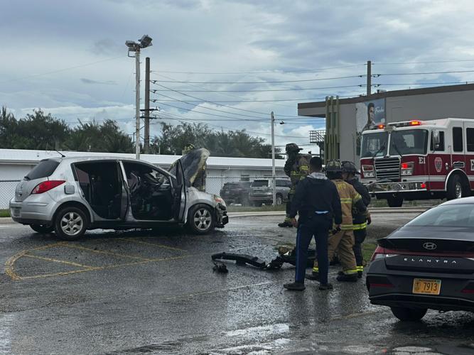 GFD responds to Hagåtña car fire | Local News | postguam.com