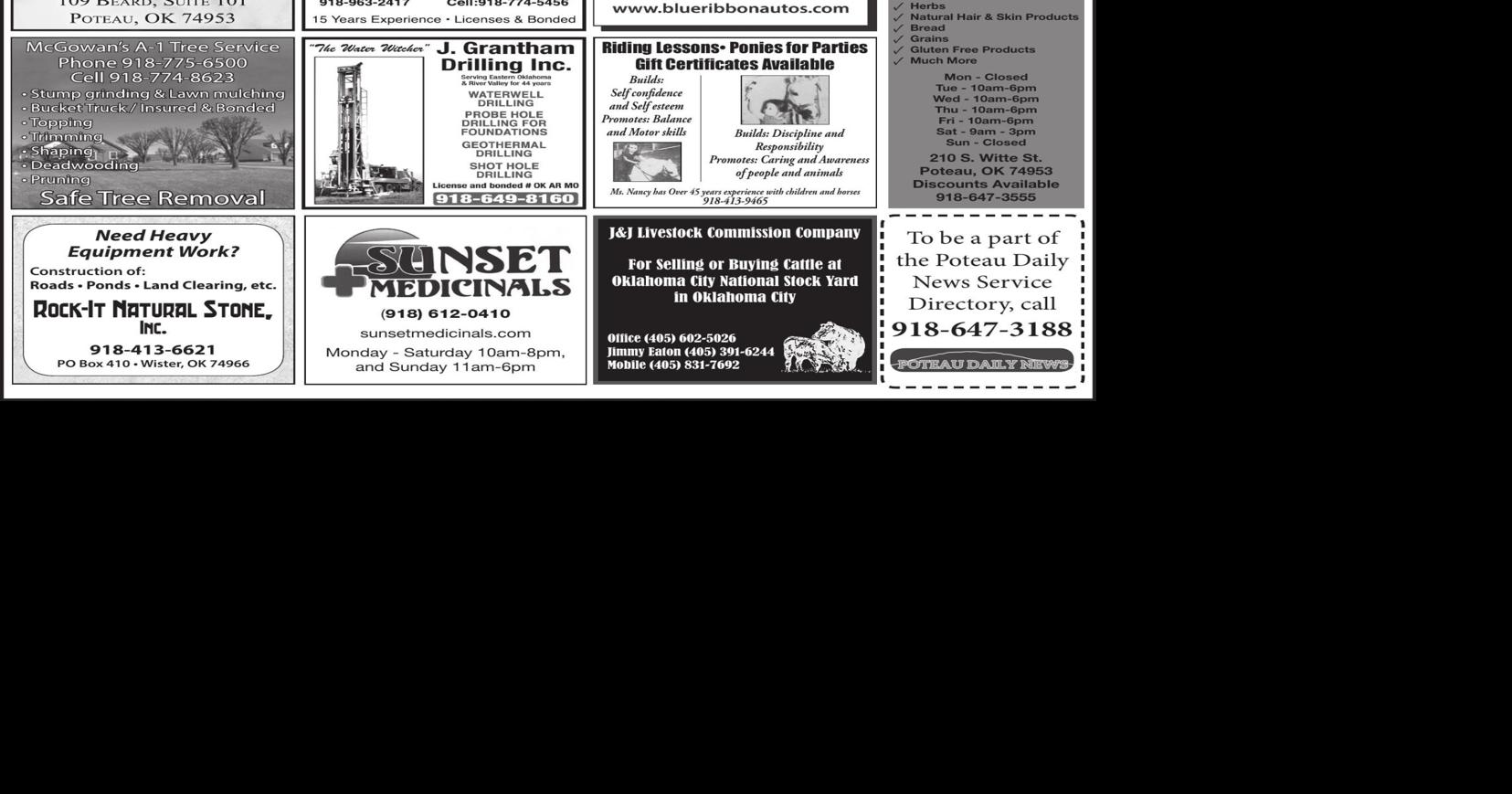 Services Directory | Services | poteaudailynews.com
