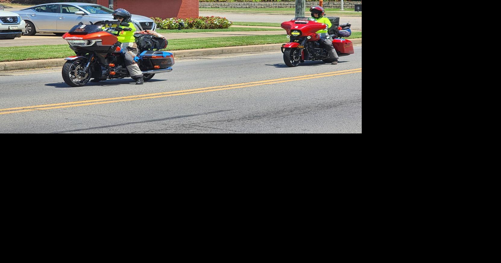 2026 Hoka Hey Motorcycle Challenge participants cruise through Antlers