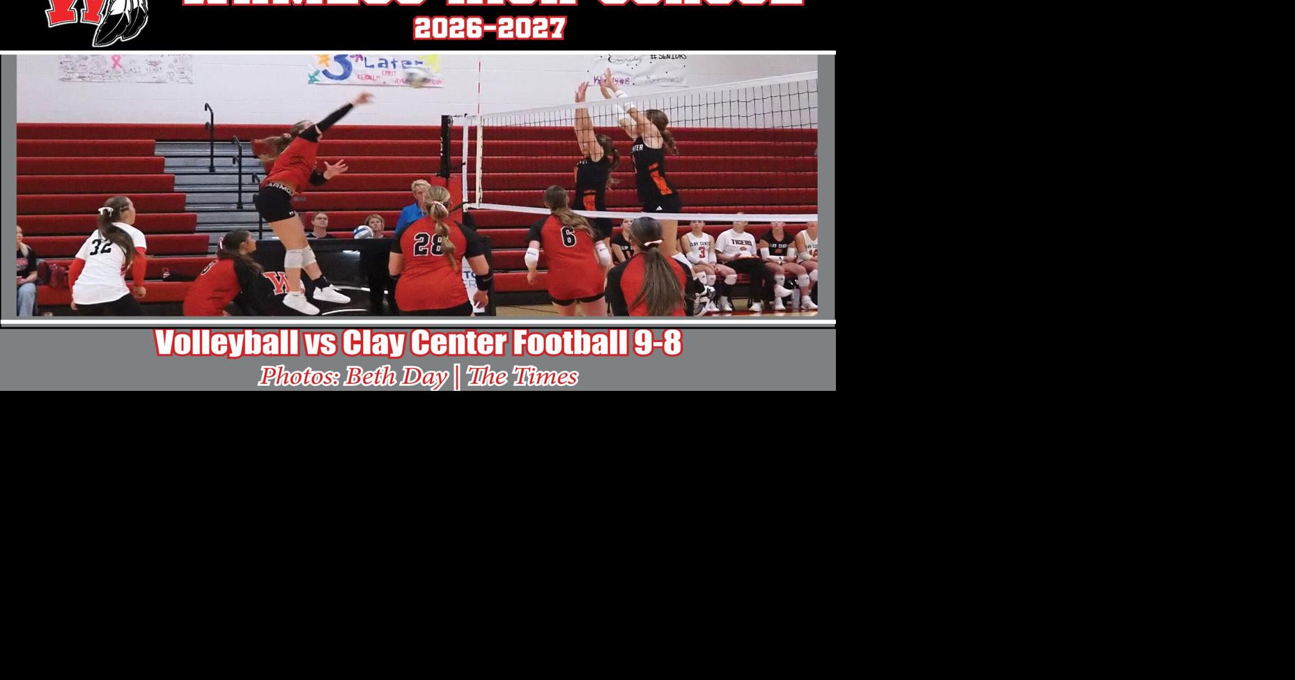 WHS Volleyball vs. Clay Center 9-8