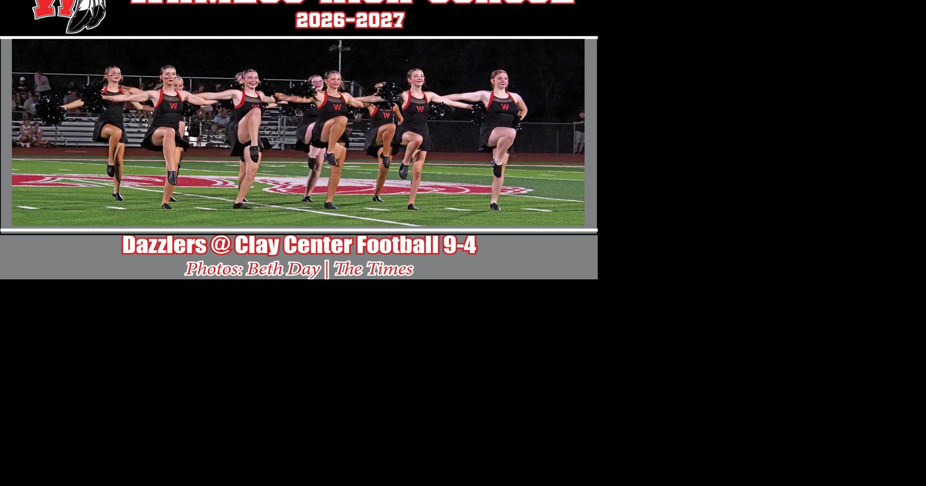 WHS Dazzlers @ Clay Center football 9-4