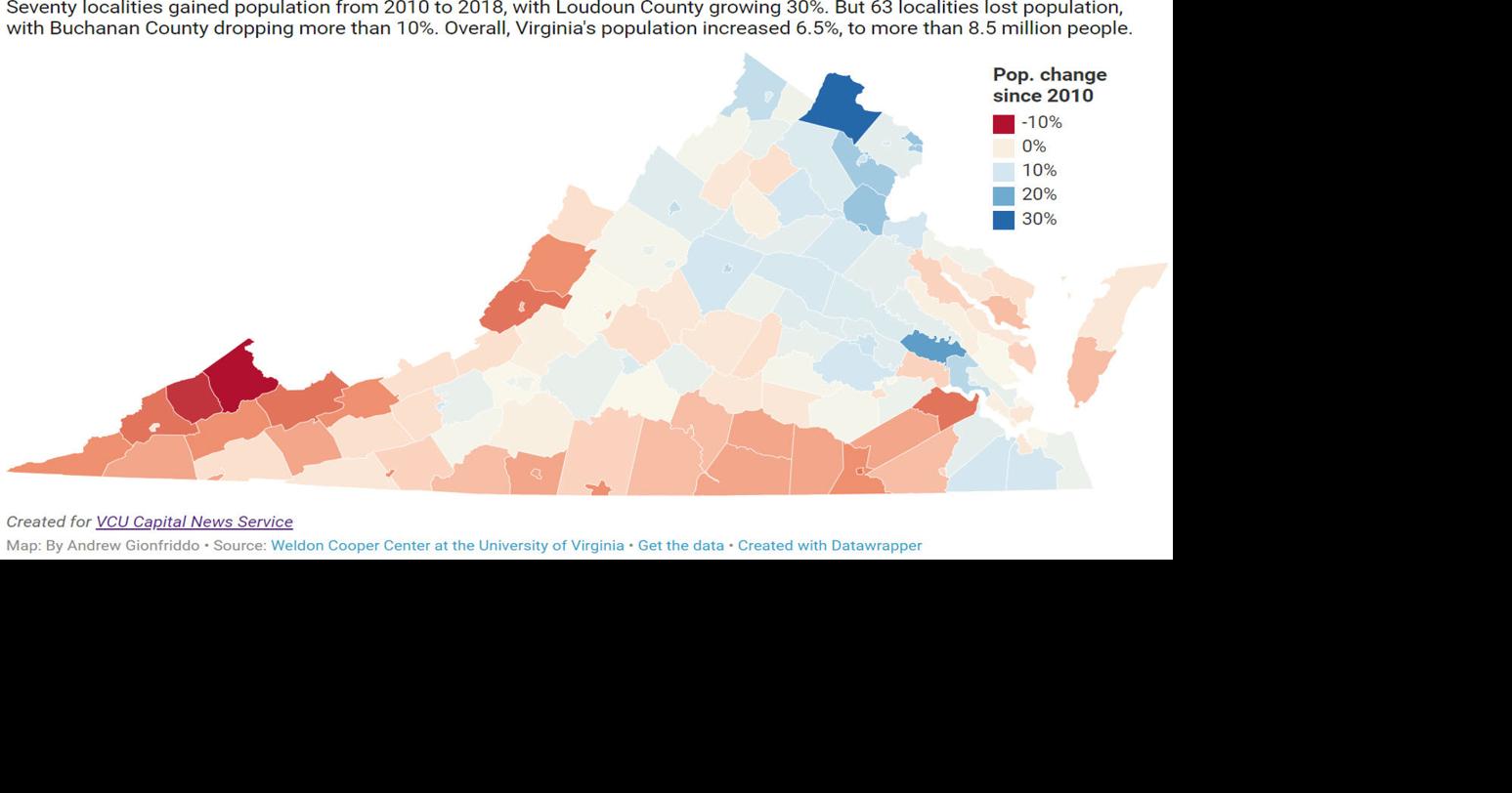 Virginia sees population booms and big declines | News |  princewilliamtimes.com