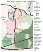 PW digital gateway map that shows subdivisions along pageland land