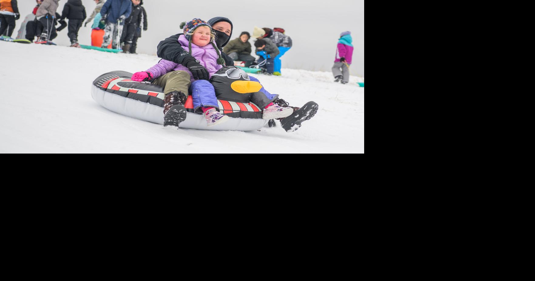 PHOTOS: Snow day sledding fun at Manassas National Battlefield Park ...