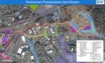 Daves Store Transmission line project map