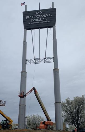 NEW POTOMAC MILLS SIGN: A redesigned Potomac Mills sign is being