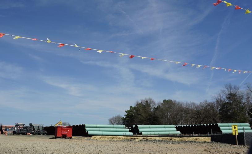 Transco pipeline staging area