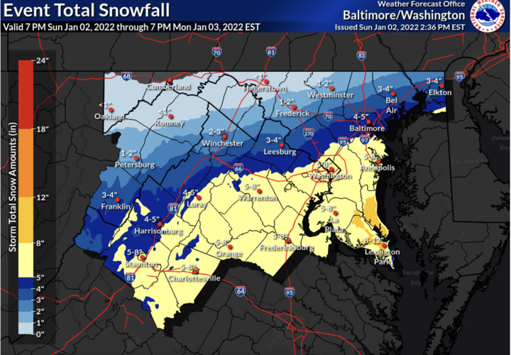 UPDATED: Prince William, Manassas under winter storm 'warning ...