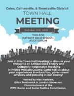 critical race theory town hall flyer