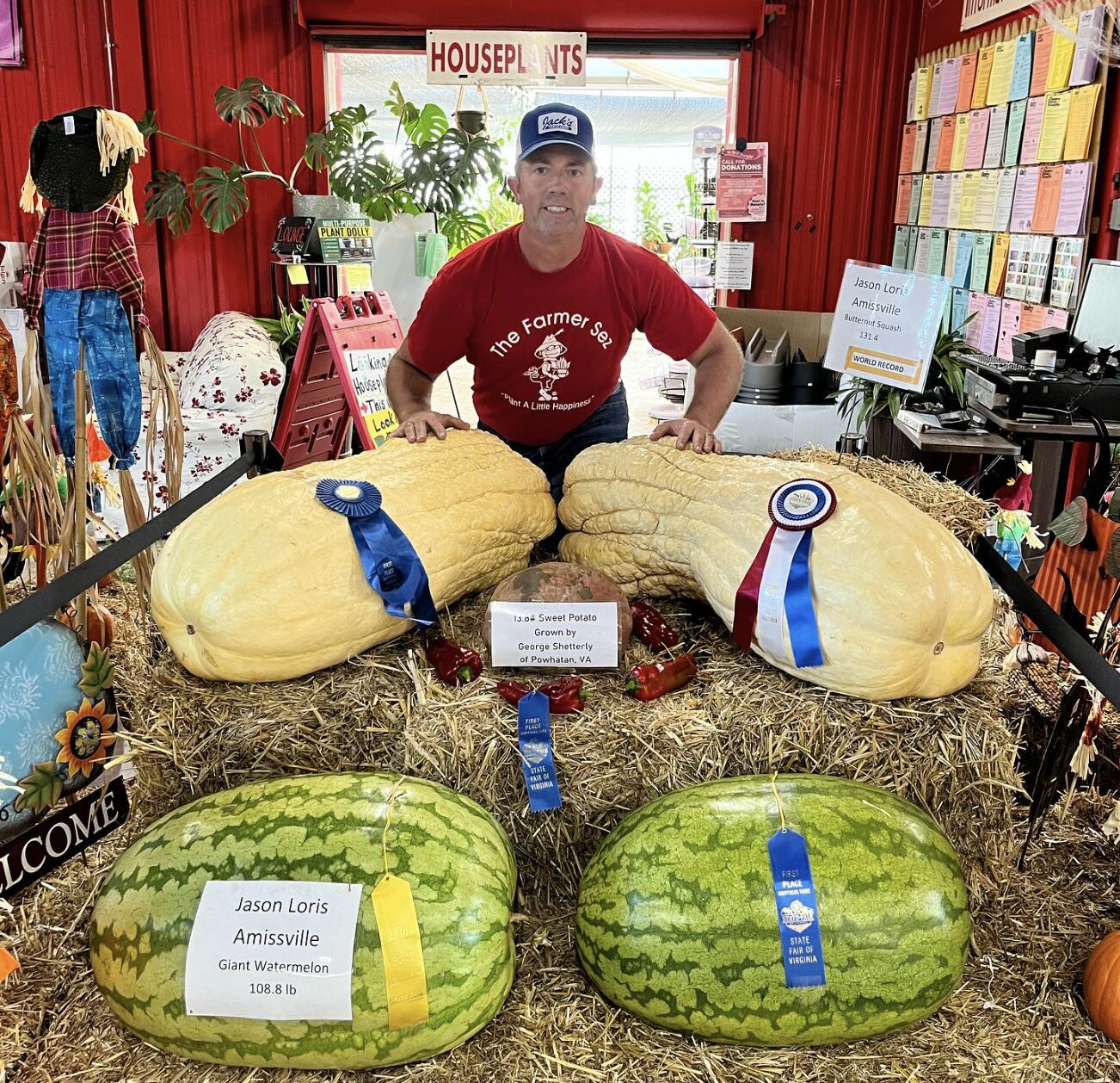 Jason Loris sets 2 world records with his giant butternut squash