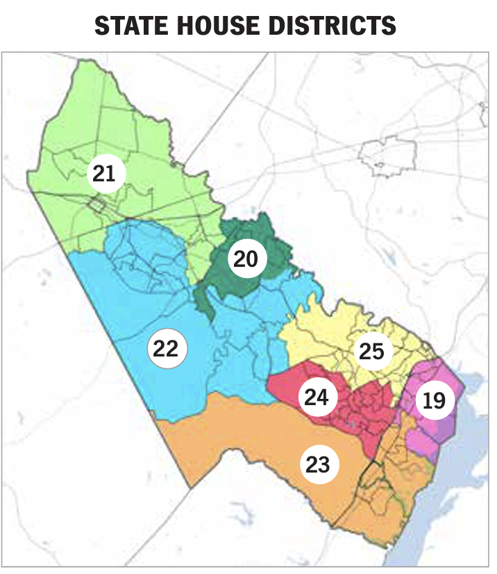 Virginia state House district map Va. Supreme Court approved redistricting 2021