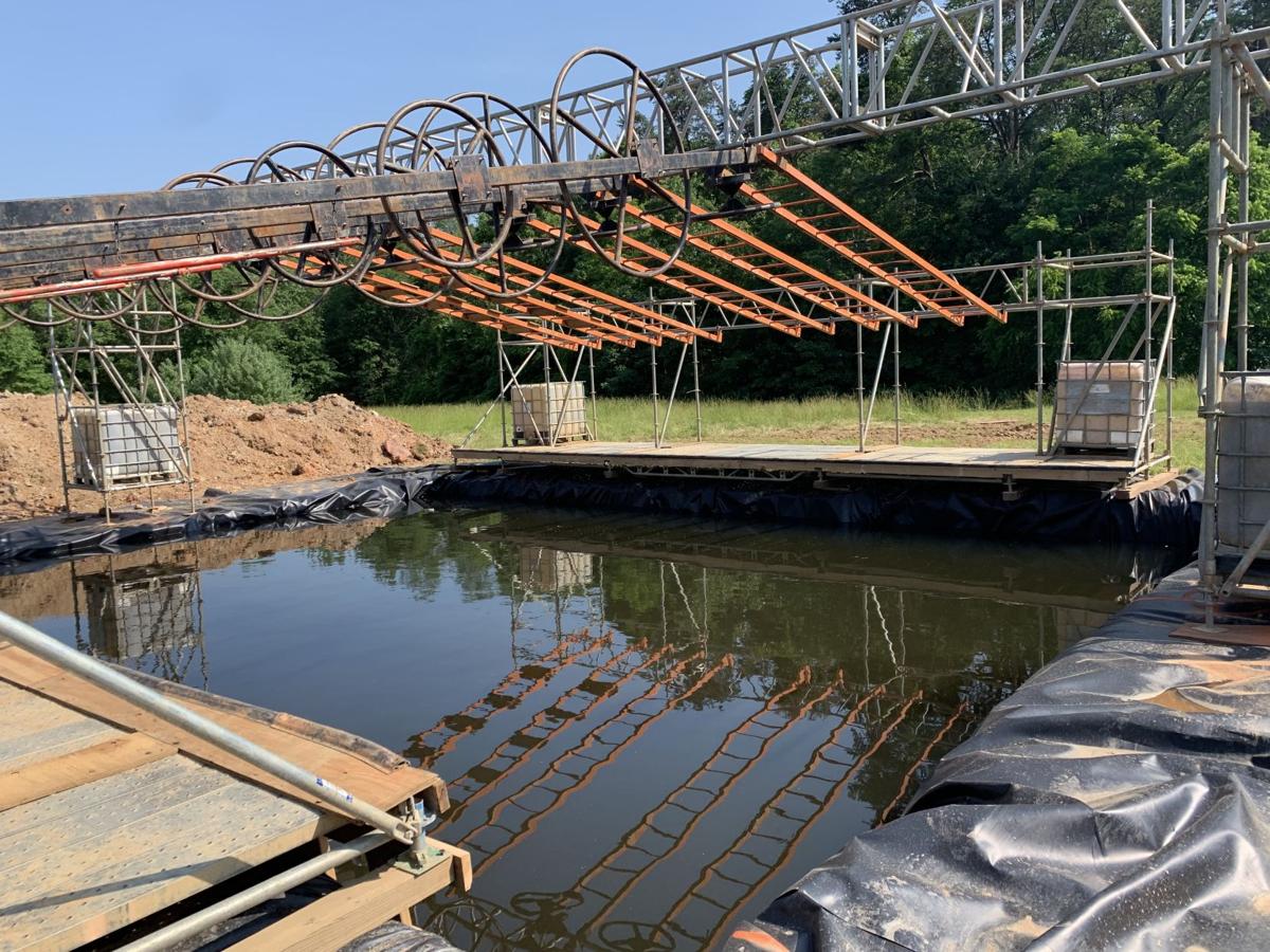 Tough Mudder obstacle -- pit and pulleys -- don't know real name