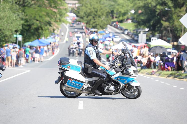 Prince William Times Dale City 4th of July Parade: police motorcycle