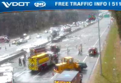 tractor-trailer crash on Beltway April 4, 2019