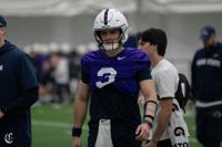 Блокнот штата Пенсильвания | Мэтт Кэмпбелл рассказывает о тренировке сине-белых и новостях о травмах