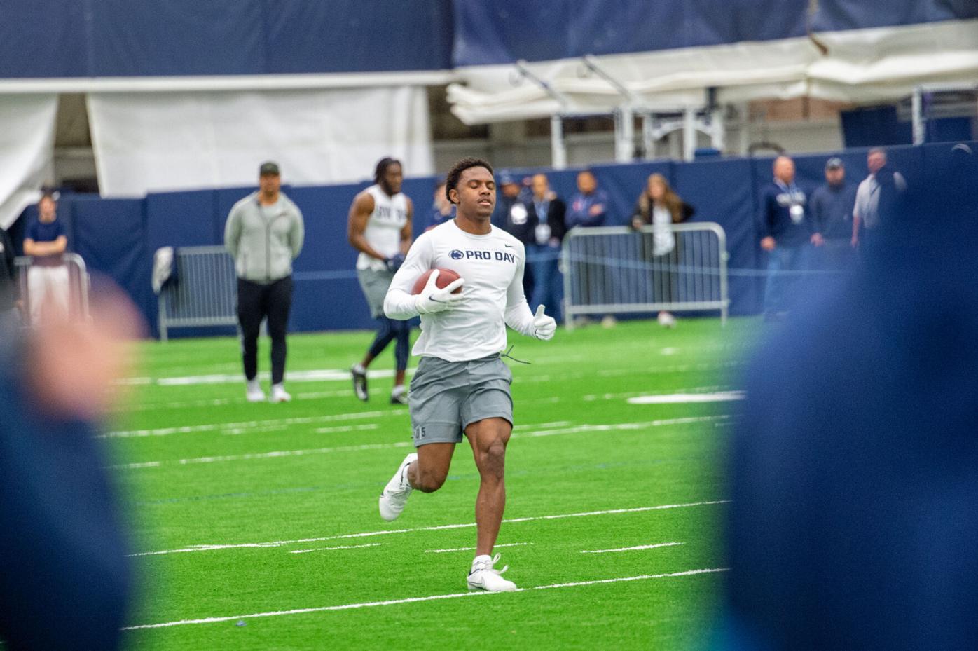 Jahan Dotson makes his case in front of all 32 NFL teams at Penn State Pro  Day