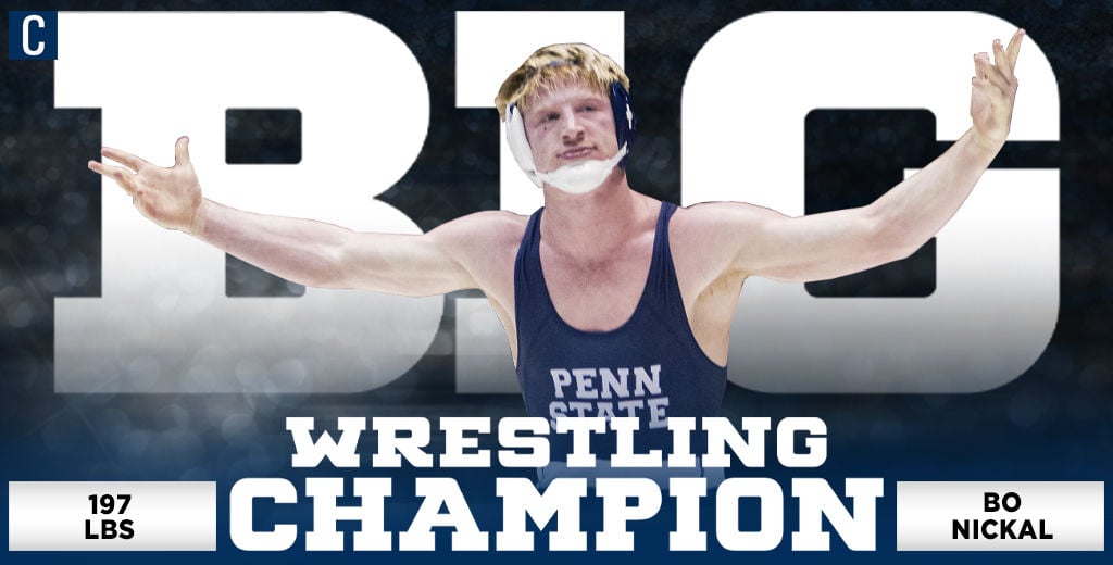 Penn State Wrestling's Bo Nickal Picks Up Third Big Ten Title In ...