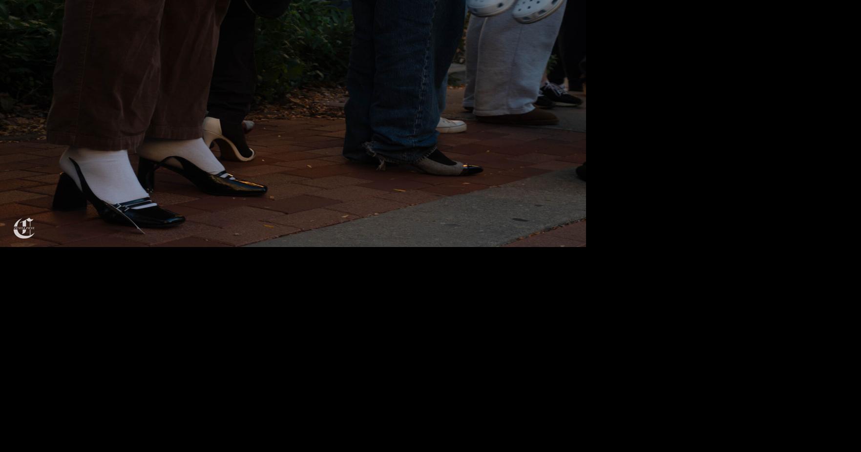 walk a mile in her shoes, heels closeup standing | | psucollegian.com