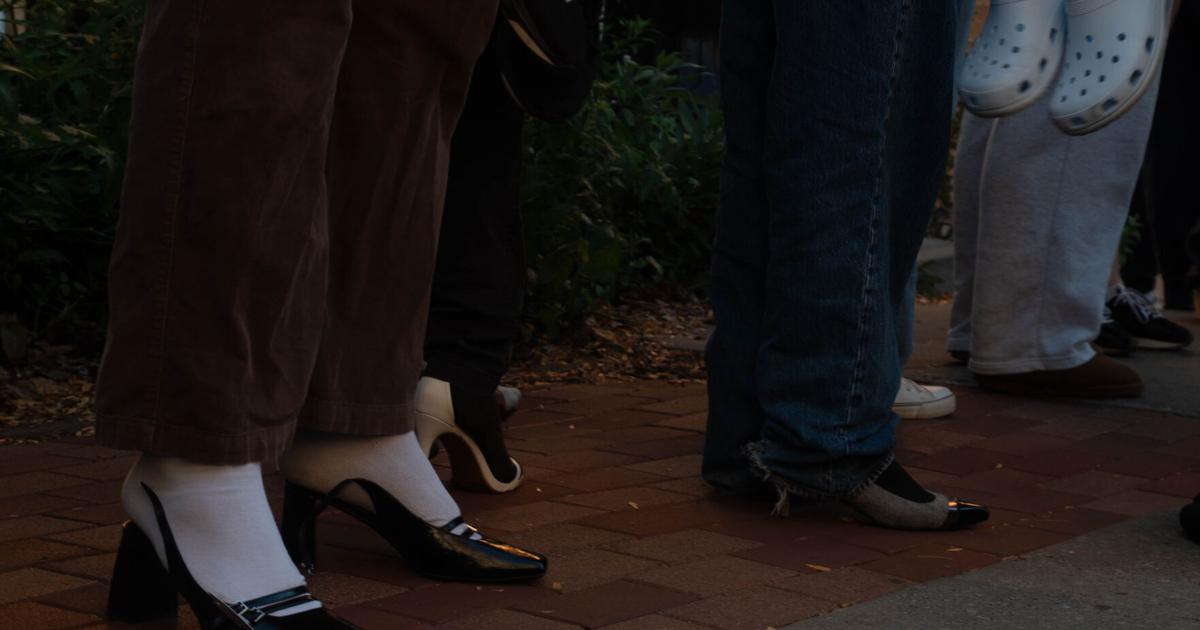 Footwear Checklist.pdf walk a mile in her shoes, heels closeup standing | | psucollegian.com