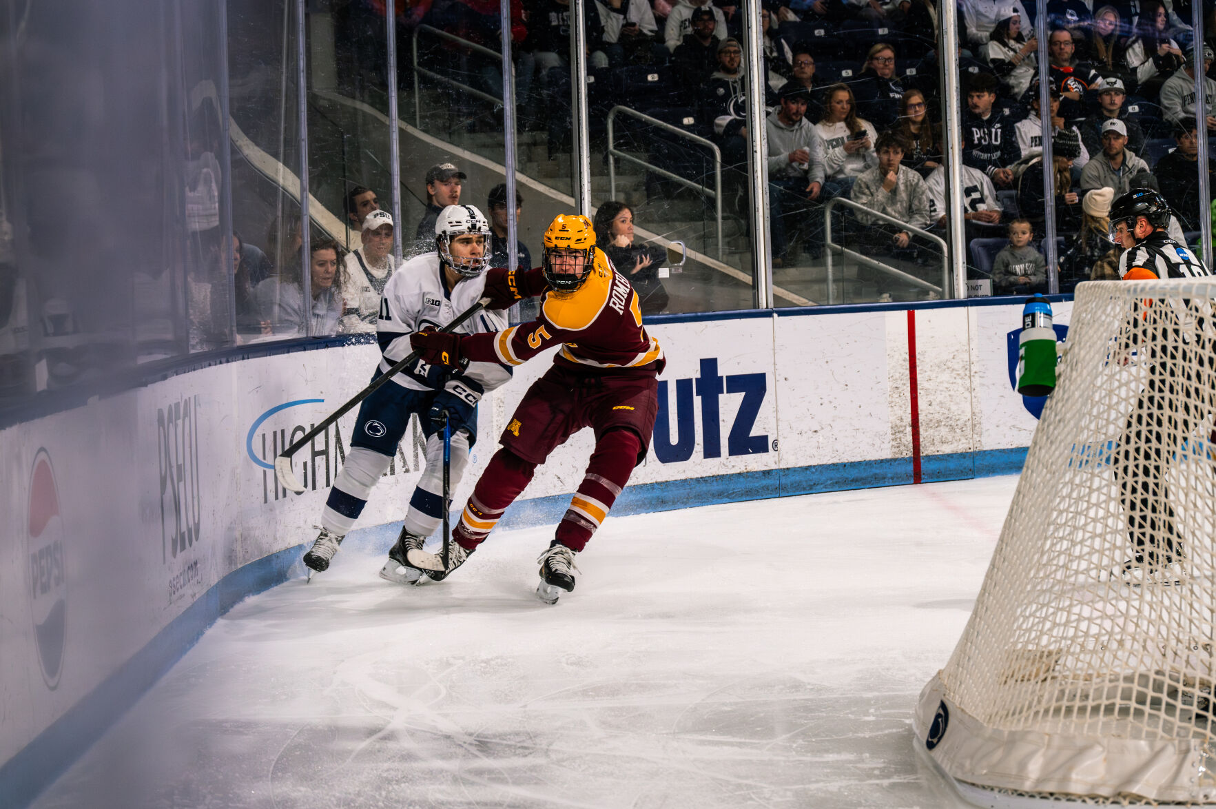 Men's Hockey vs Minnesota, Luke Misa vs Jacob Rombach | | psucollegian.com