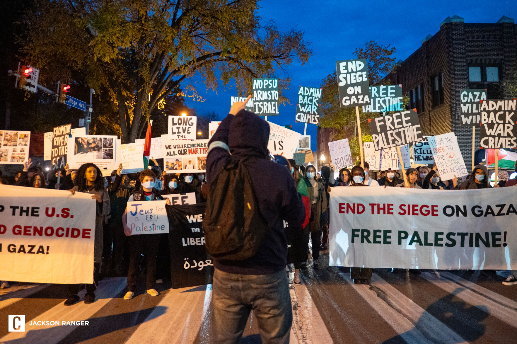 Students, Demonstrators Protest In Support Of Gaza | University Park ...