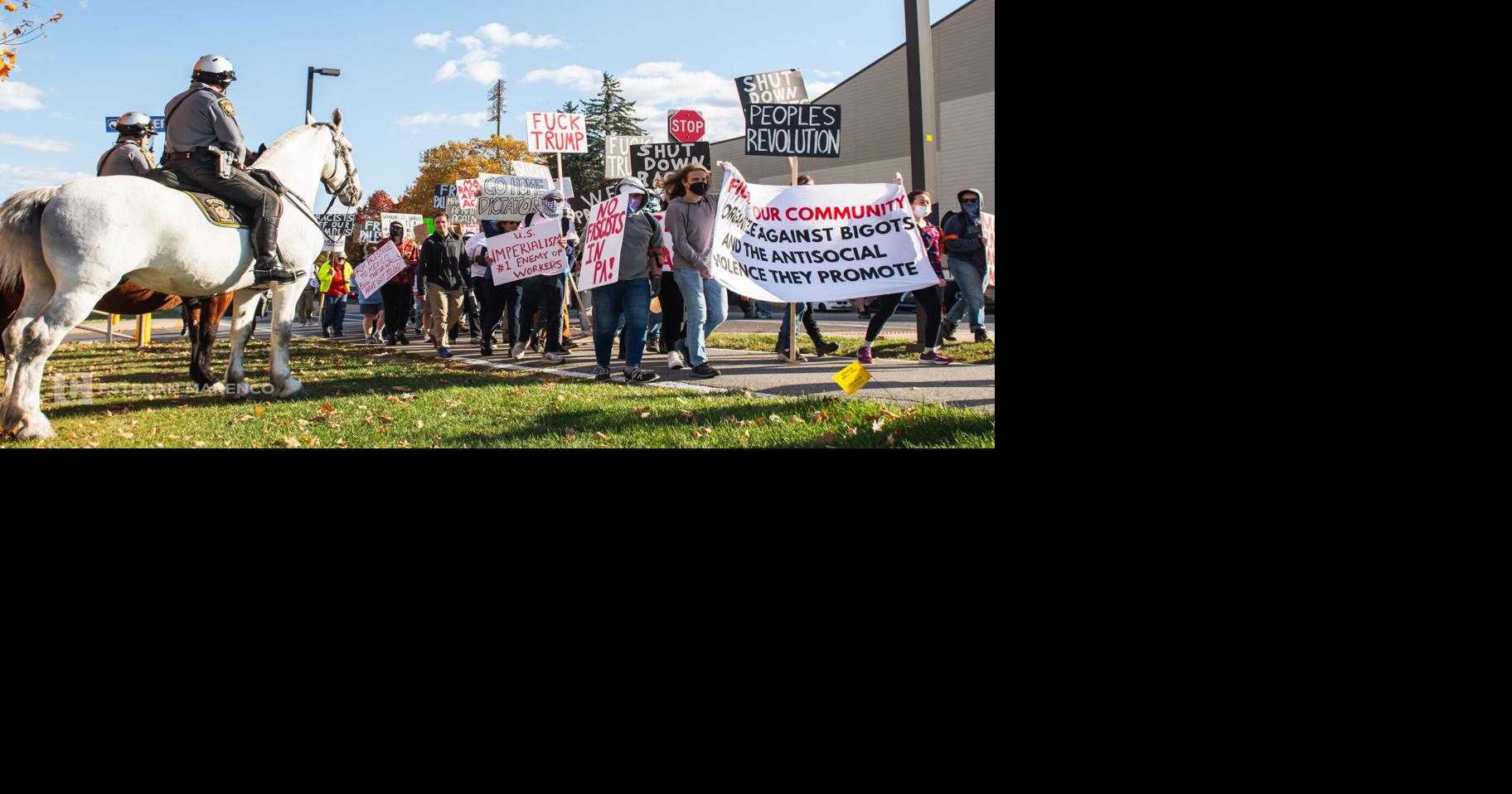 Trump protesters fill State College streets, display disapproval ...
